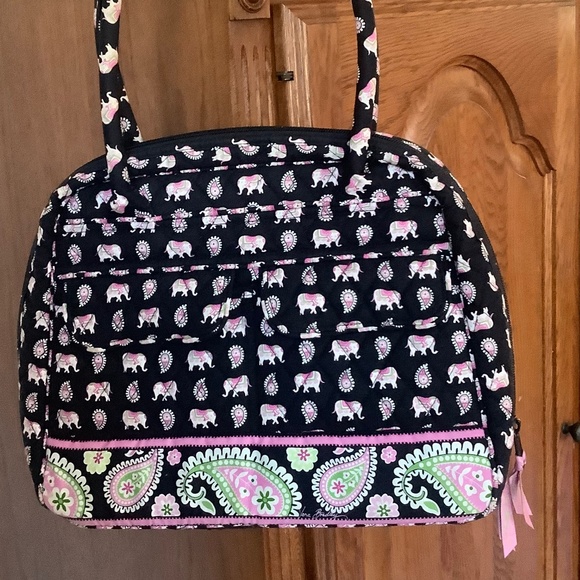 Vera Bradley 🐘 Elephant and Paisley Pattern Satchel - Picture 3 of 7